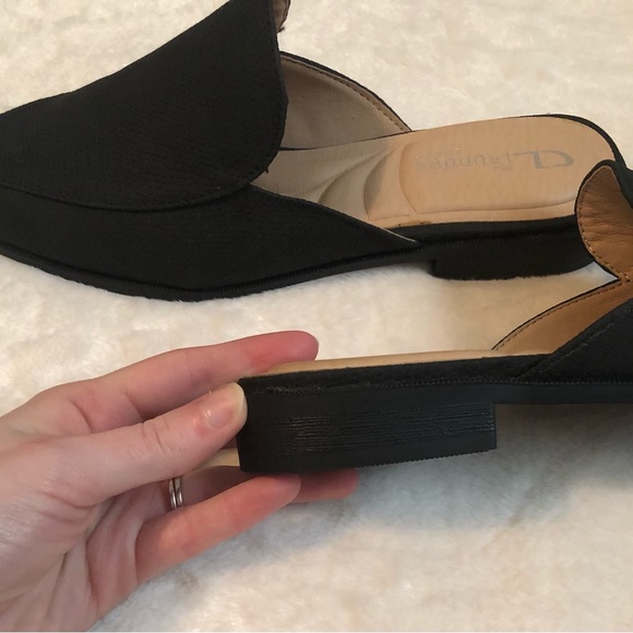 CL By Laundry Womens Softest Animal Print Black Mules size 6.5 New Without Box - Picture 6 of 6